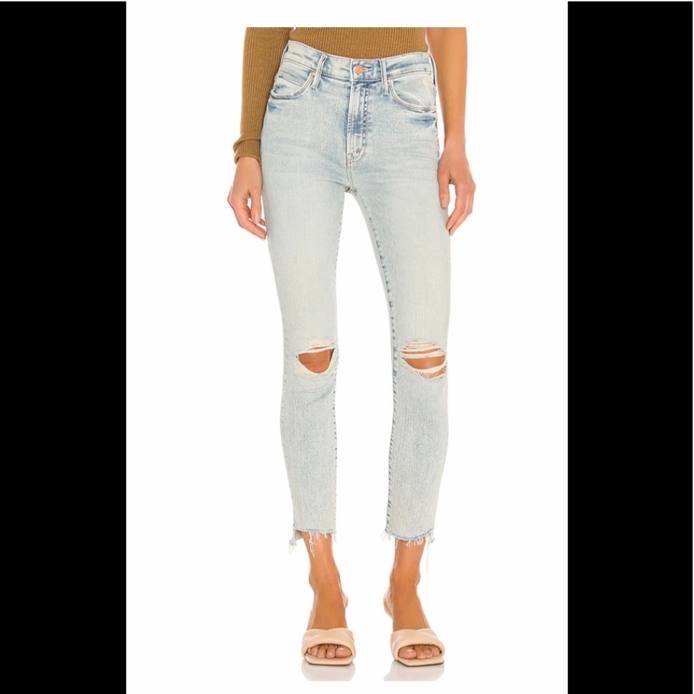 New Mother The Stunner Zip Ankle Step Fray size 30